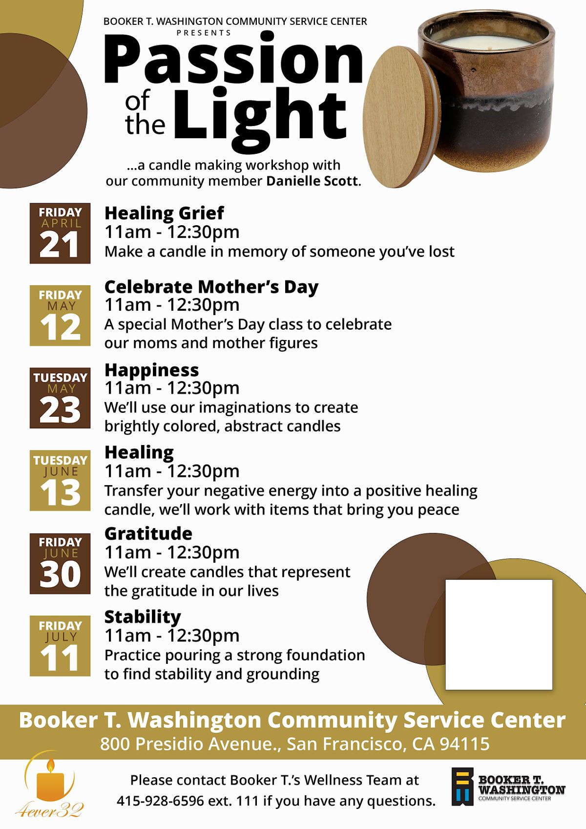 Passion Of The Light Candle Making 800 Presidio Ave, San