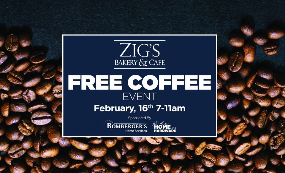 Free Coffee Event, Zig's Bakery & Cafe, Lititz, February 16 2024