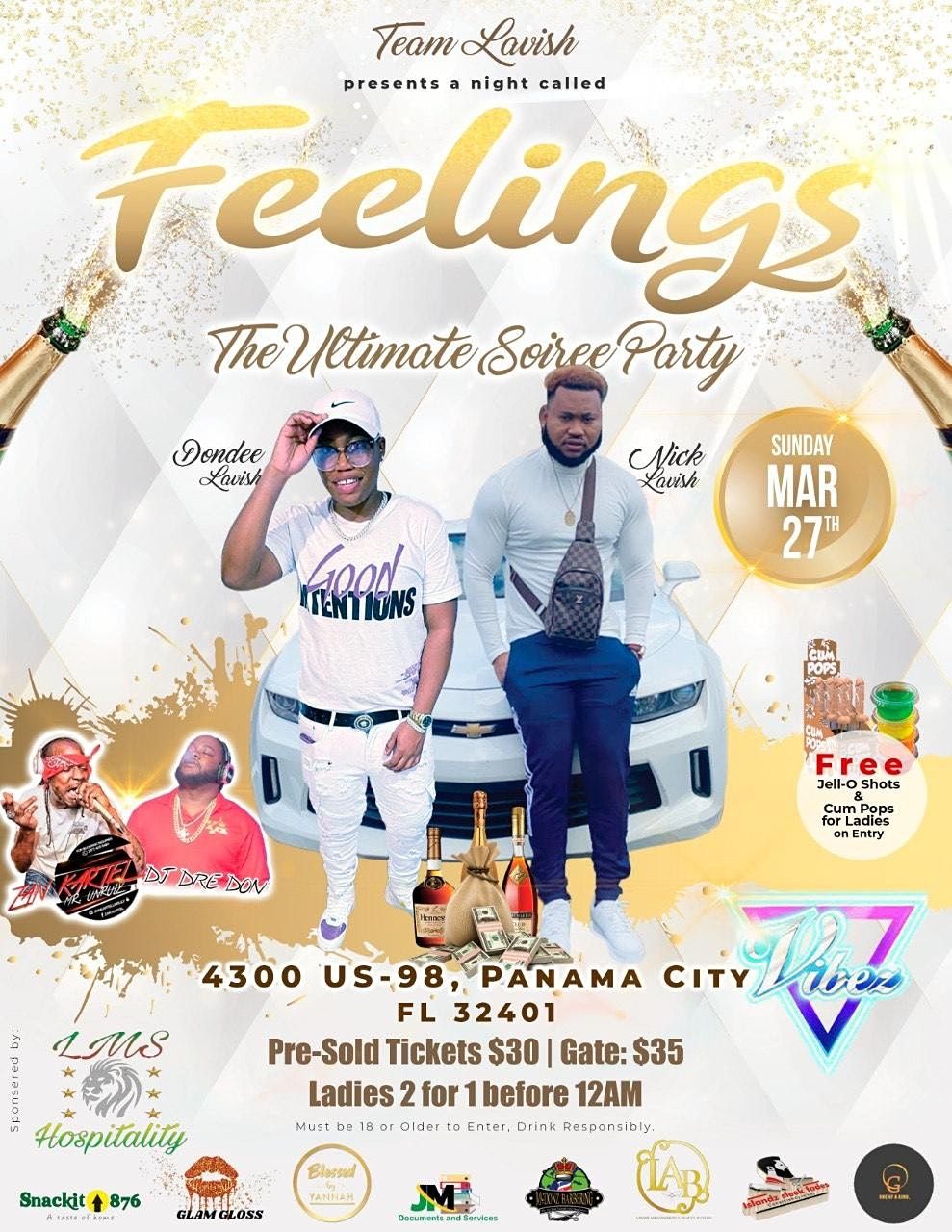 FEELINGS The Ultimate Soiree Party!, Vibez, Panama City, March 27 to