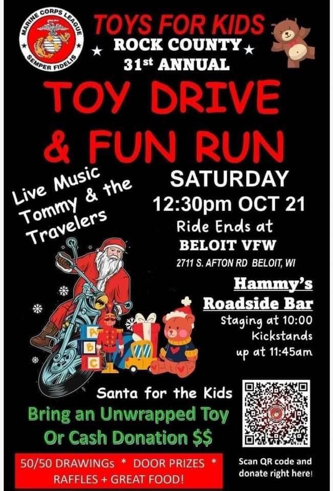 TNT & TOYS FOR KIDS, Beloit VFW Post 2306, Afton, October 21 2023