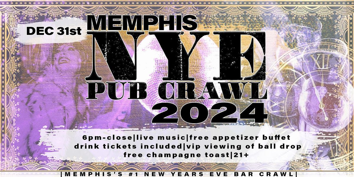 Memphis NYE Bar Crawl, Blind Bear, Memphis, December 31 to January 1