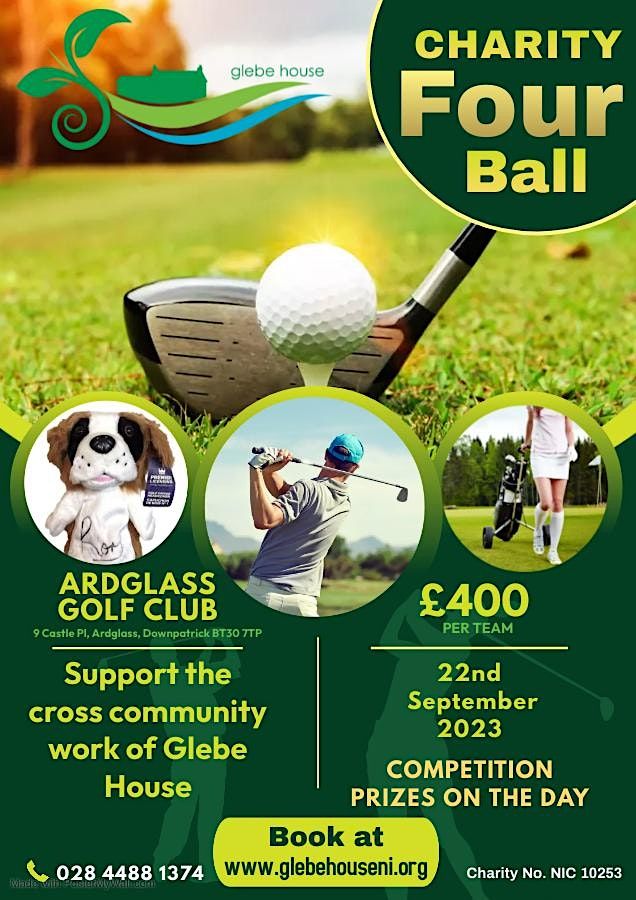 Charity Four Ball in support of Glebe House the charity, Ardglass Golf Club, 22 September 2023