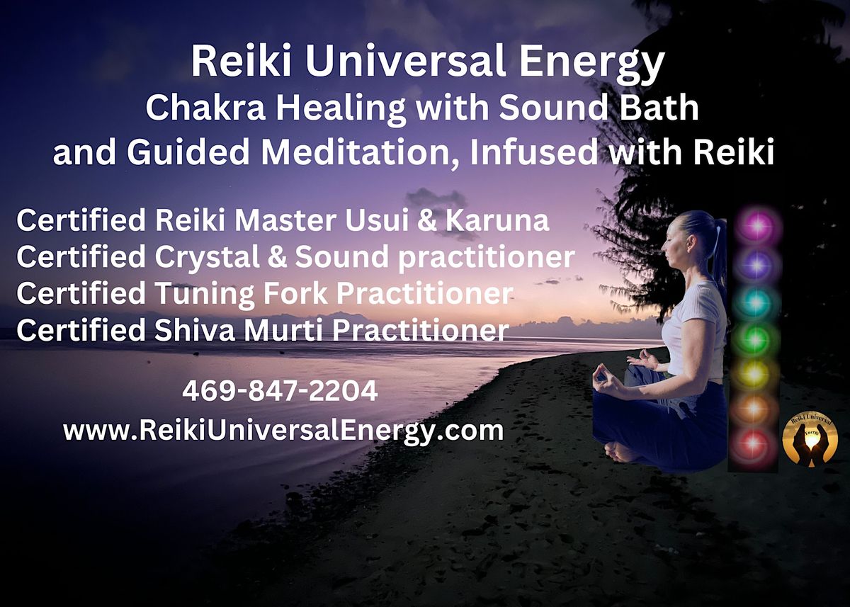 Sound bath, Chakra Healing Guided Meditation Infused with Reiki ...