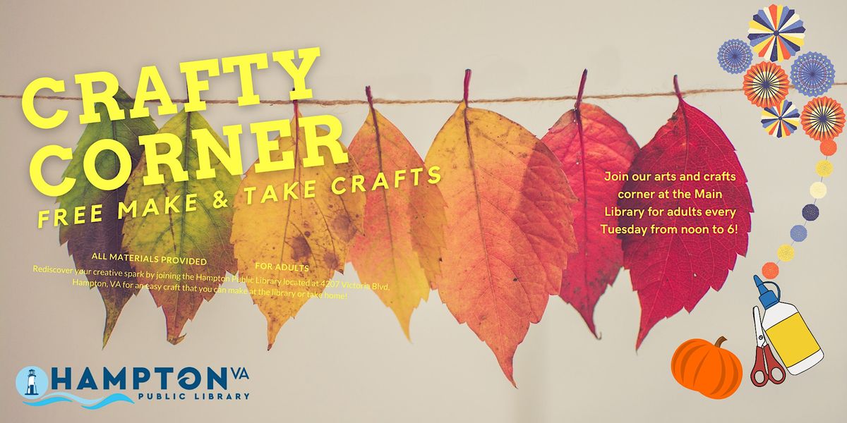 Crafty Corner Make And Take Crafts For Adults Hampton Public Library crafty-corner-make-and-take-crafts-for-adults-hampton-public-library