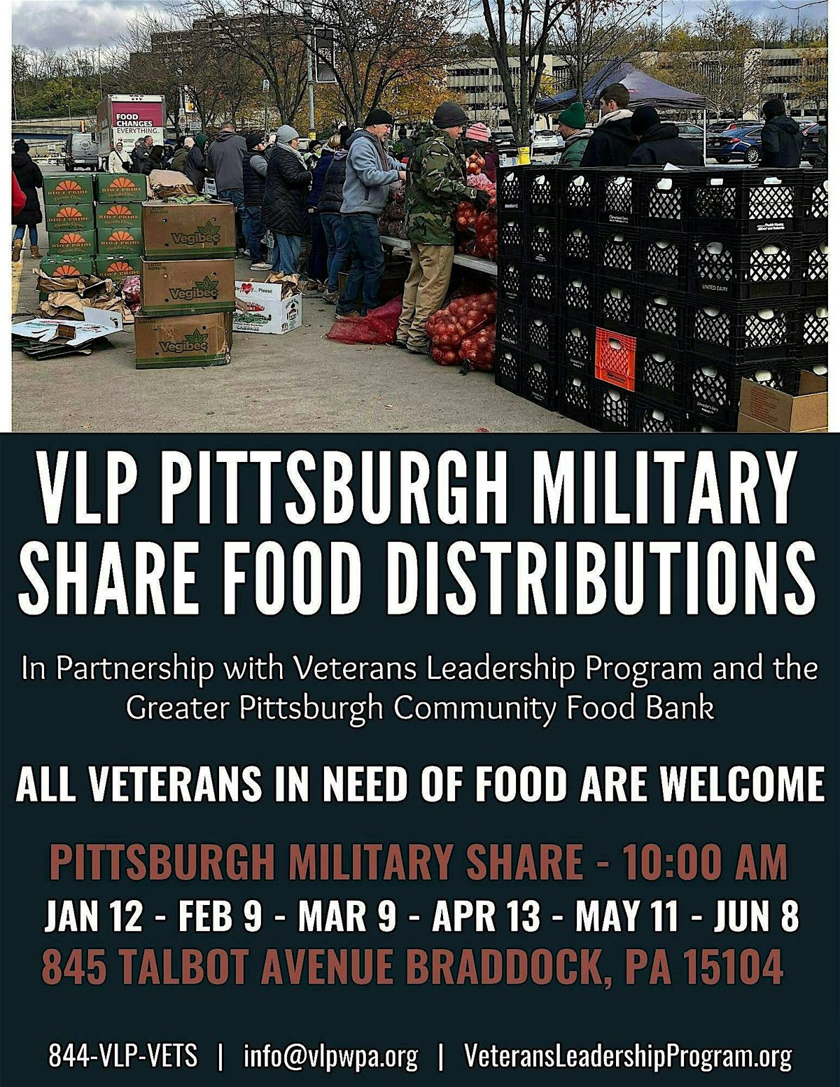 January Veterans Leadership Program Food Share, 12 January | Event in Braddock | AllEvents