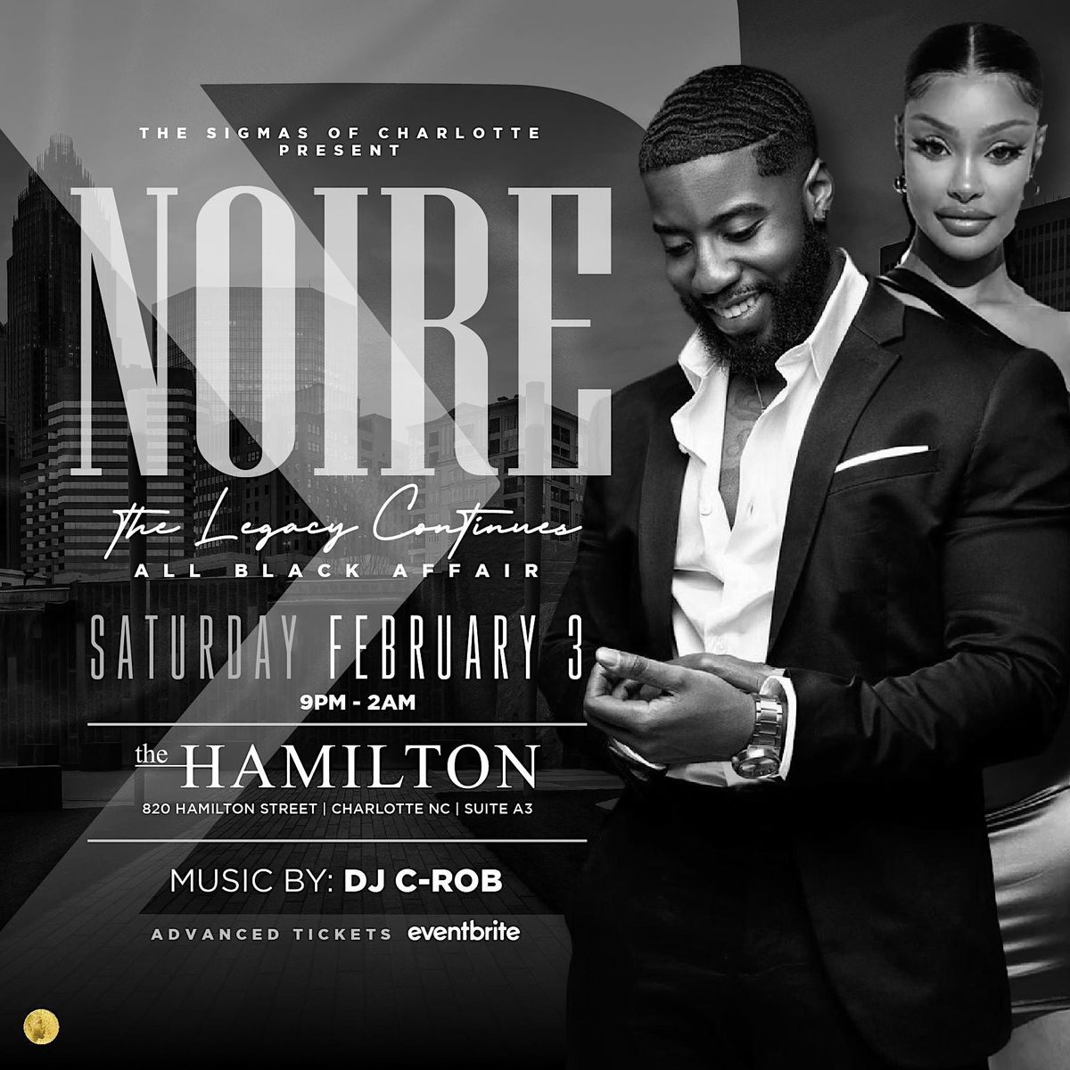 NOIRE...The Legacy Continues, The Hamilton Event Spaces, Charlotte