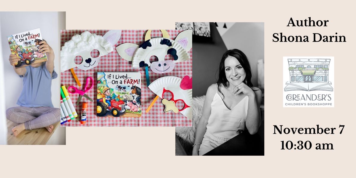 Author Shona Darin Book Reading & Signing Event, Coreander's Children's