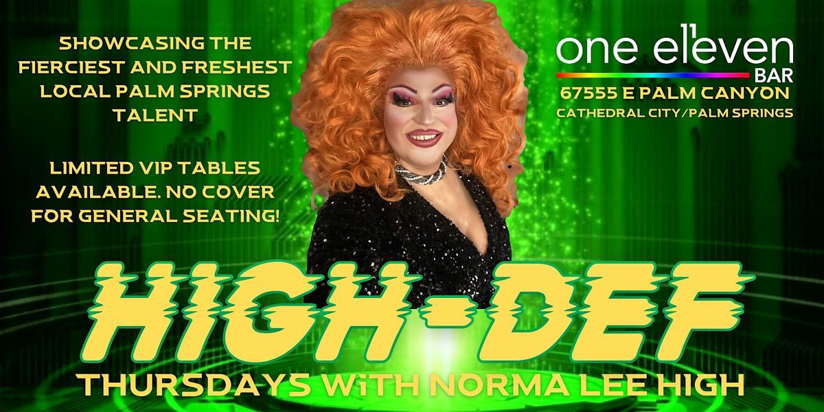HIGH-DEF with NORMA LEE HIGH | Event in Cathedral City | AllEvents
