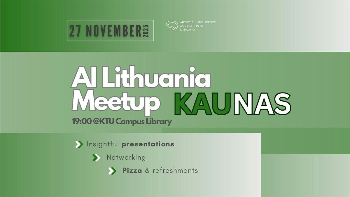 AI Meetup: Kaunas, 27 November | Event in Kaunas | AllEvents