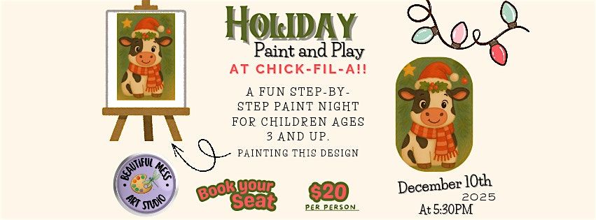 Holiday Paint and Play at Chick-Fil-A!, 10 December | Event in Whitehall | AllEvents