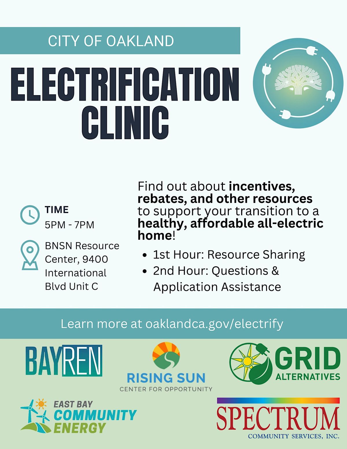 Oakland Building Electrification Clinic, 4 May 2023 AllEvents.in