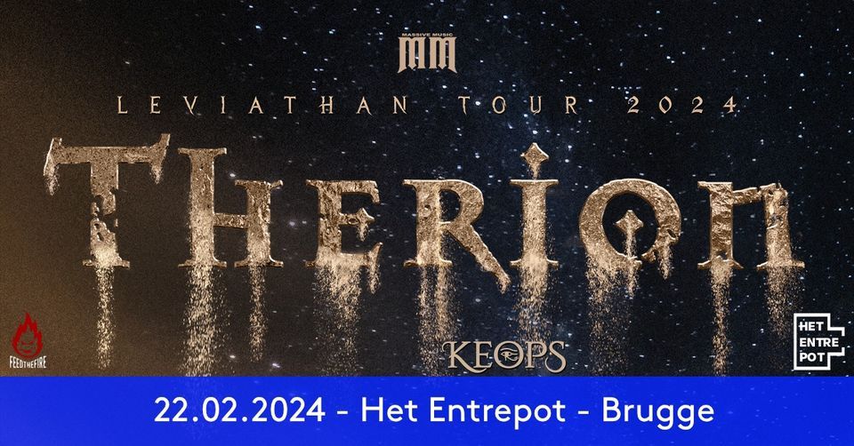 Therion @ Het Entrepot, Brugge, BE, Het Entrepot, Brugge, February 22 2024 | AllEvents.in Therion @ Het Entrepot, Brugge, BE