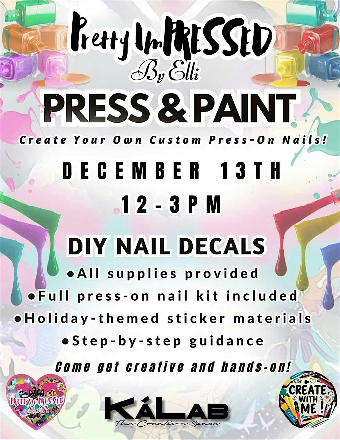 Press & Paint -  Pretty Impressed by Elli, 13 December | Event in Chicago | AllEvents