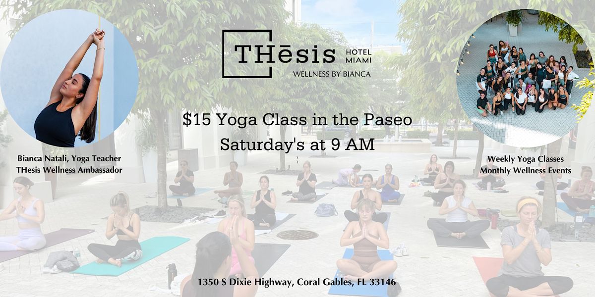 Yoga at THesis Hotel, THesis Hotel Miami, Coral Gables, 7 October 2023