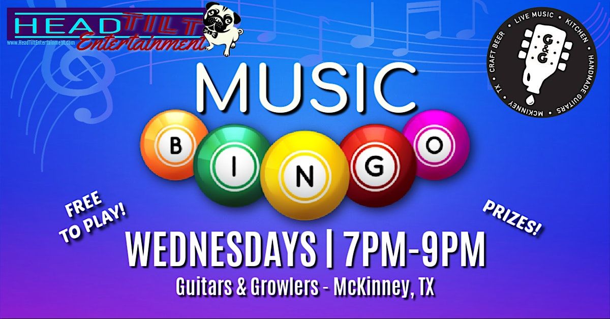 Music Bingo at Guitars and Growlers McKinney, TX, Guitars & Growlers McKinney, July 12 2023