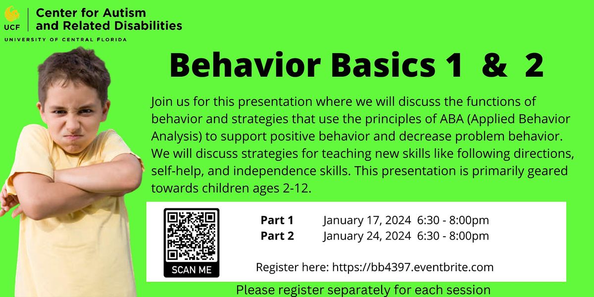 Behavior Basics, January 17 2024 | Online Event | AllEvents.in