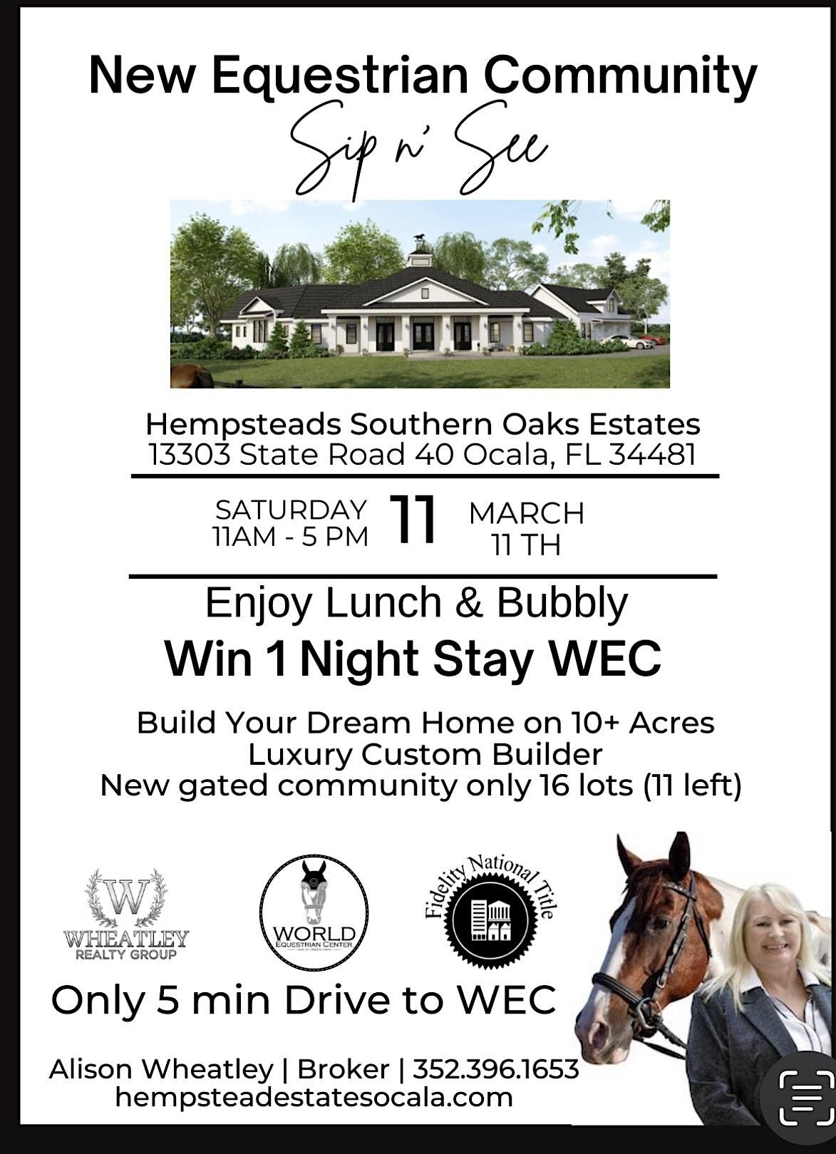 New Equestrian Community Sip See Day 13305 FL 40 Ocala March 11 new-equestrian-community-sip-see-day-13305-fl-40-ocala-march-11