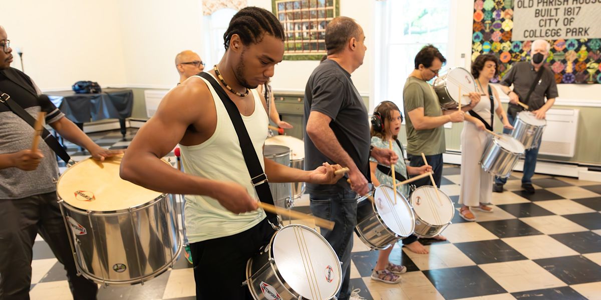 Brazilian Carnival Bateria Percussion Class, Old Parish House, College ...