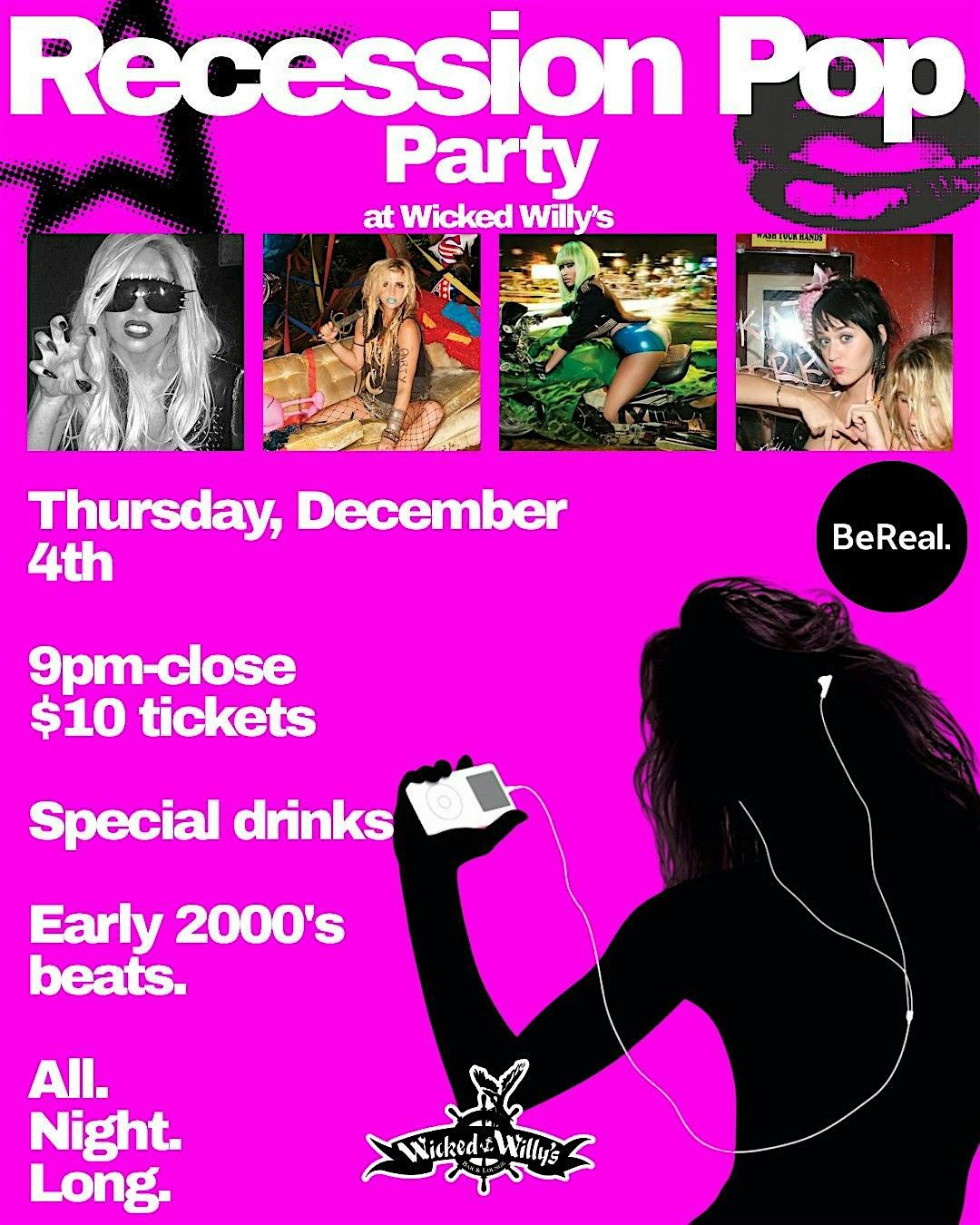 Recession Pop Party, 4 December | Event in New York | AllEvents