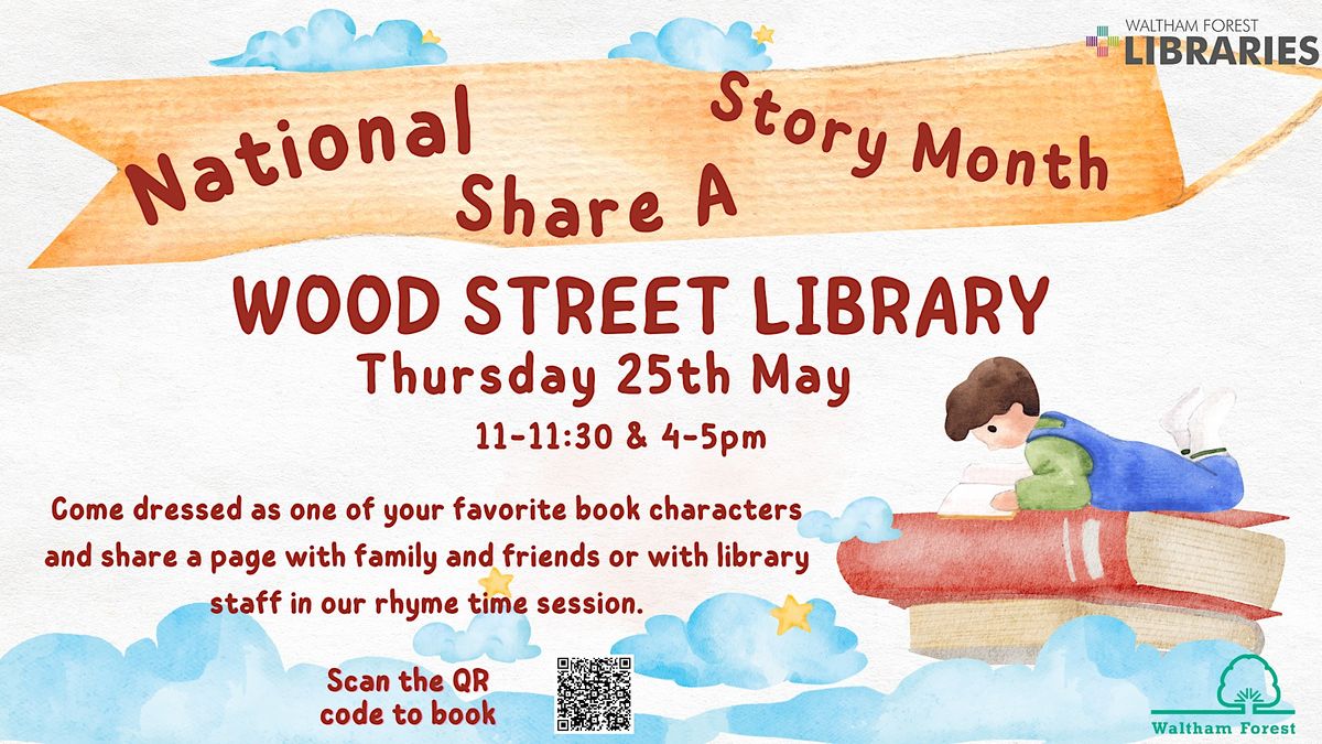 National share a story month rhyme time session Wood Street library