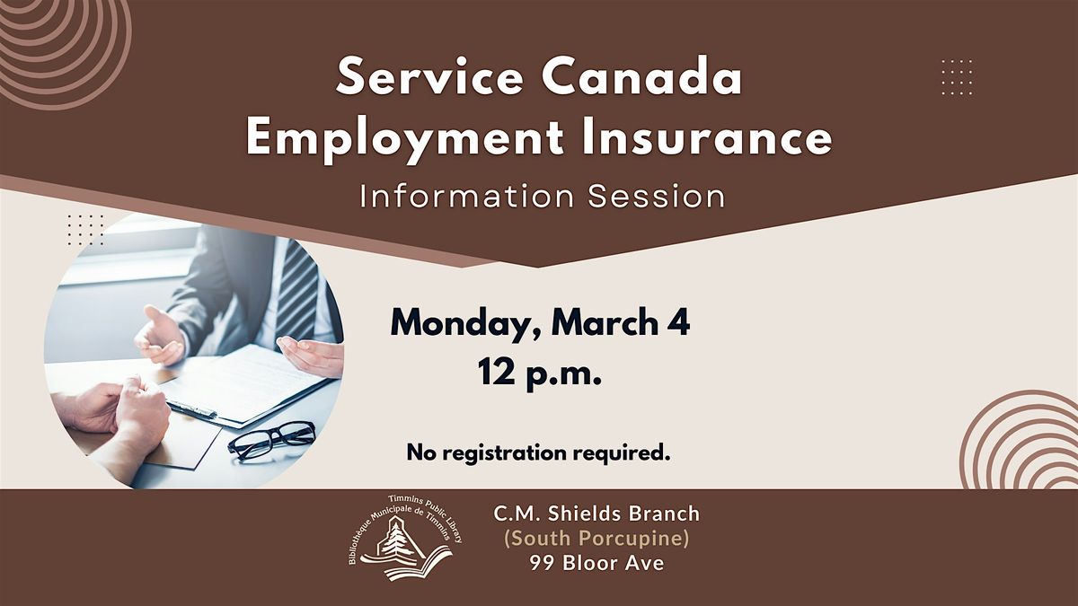 Service canada employment insurance information session south