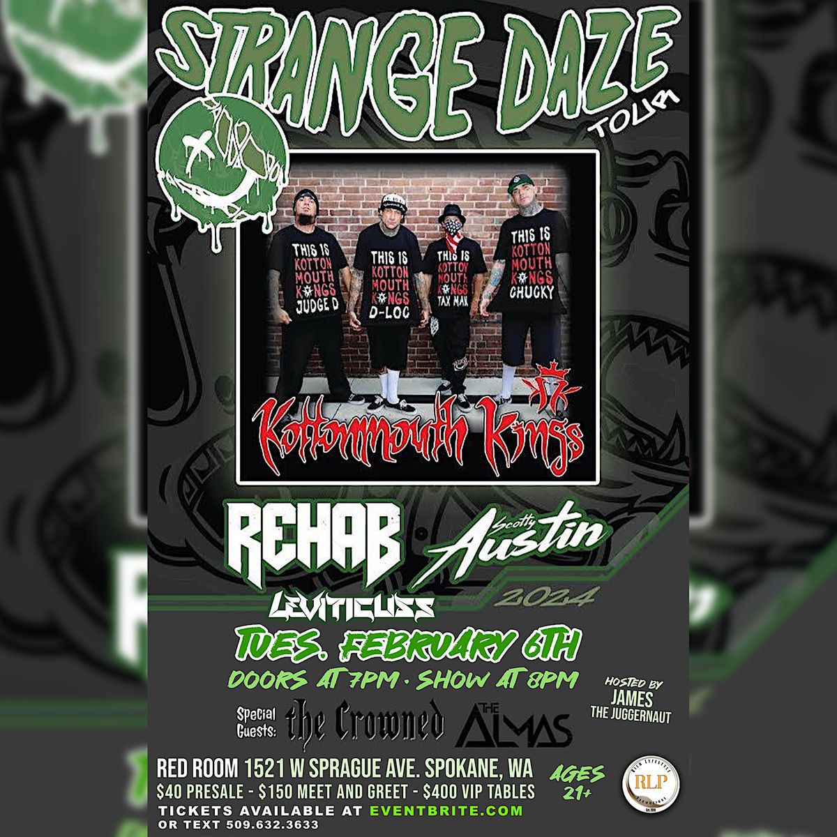 Kottonmouth Kings, Rehab, Scotty Austin & Leviticuss Live In Spokane