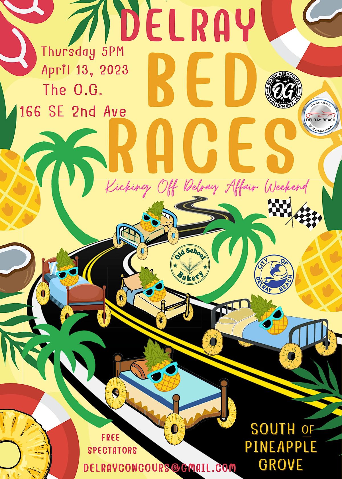 Delray Beach Bed Races REBORN April 13, 2023, The O.G. X Taquiza