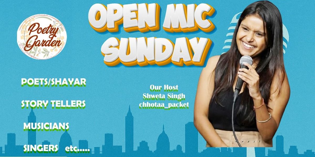 Sunday Open Mic By Poetry Garden, 14 December | Event in Mumbai | AllEvents