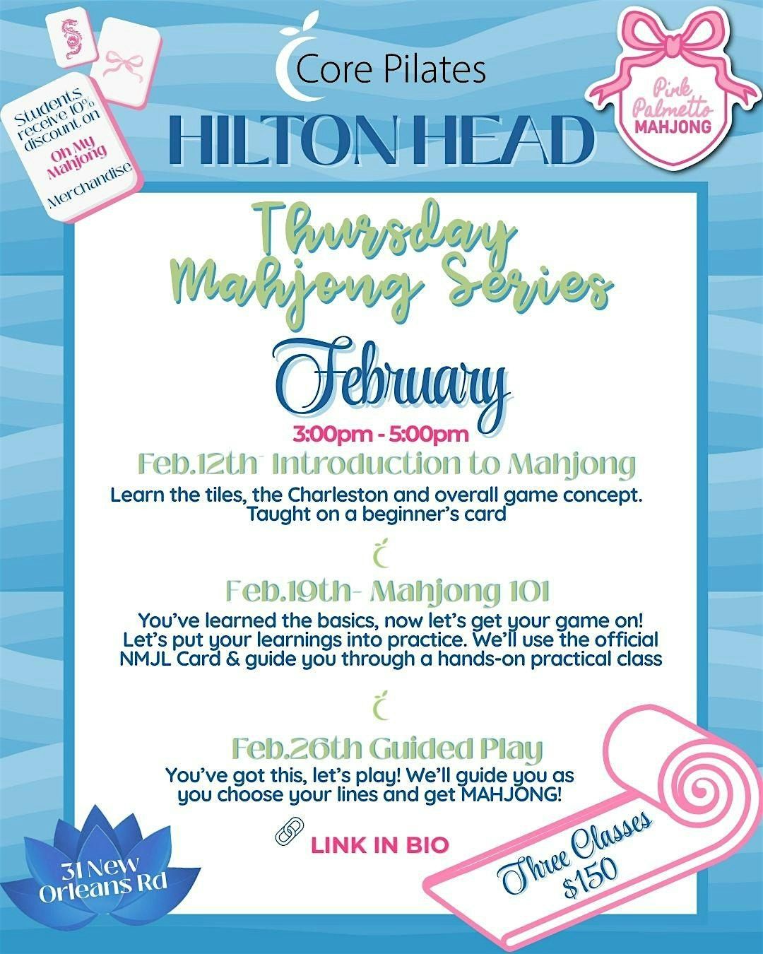 Hilton Head February Mahjong Series