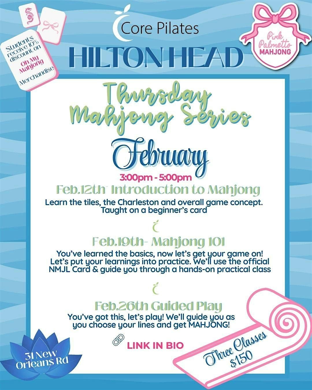 Hilton Head February Mahjong Series