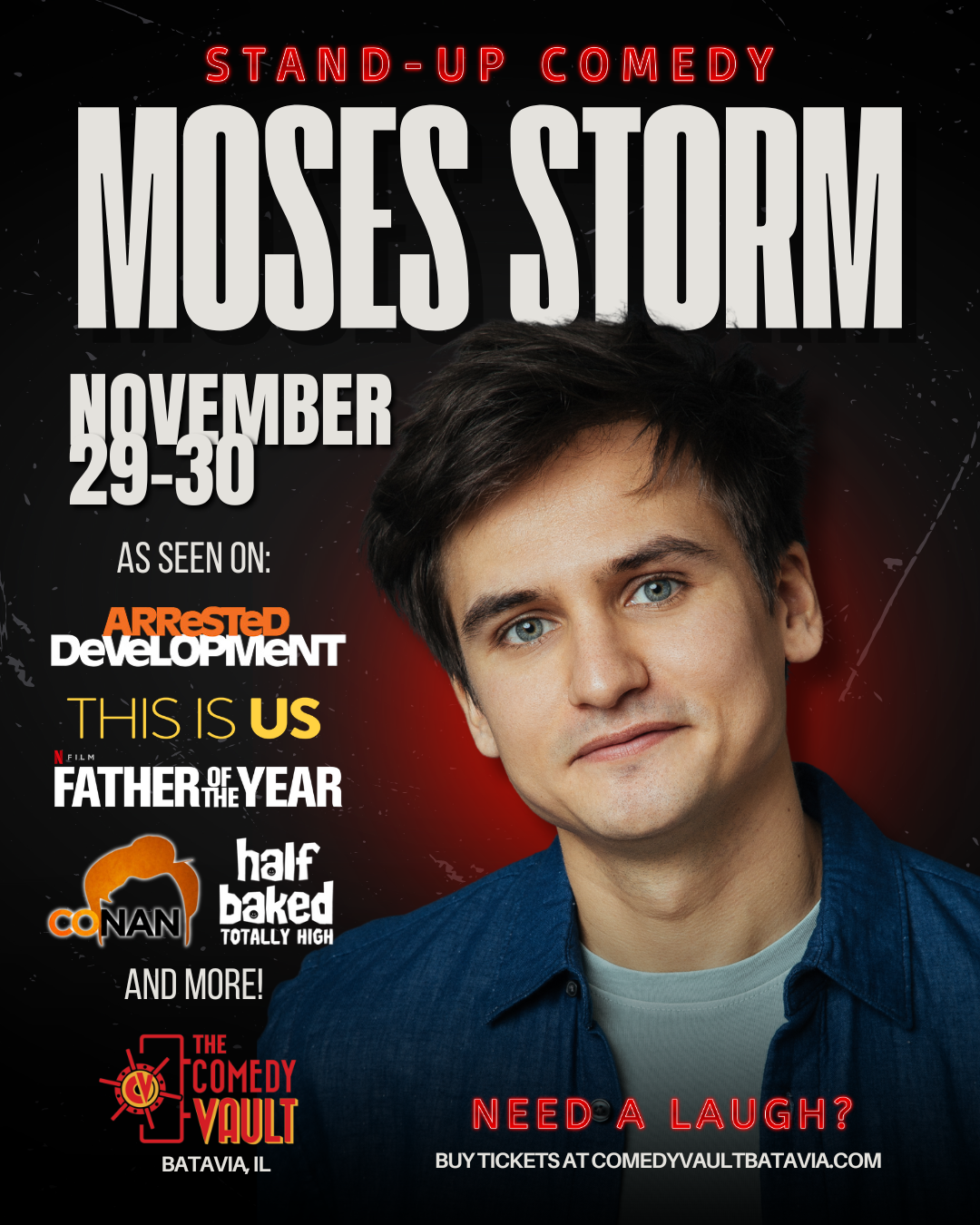 Moses Storm at Oxnard Levity Live, 18 May | Event in Oxnard | AllEvents