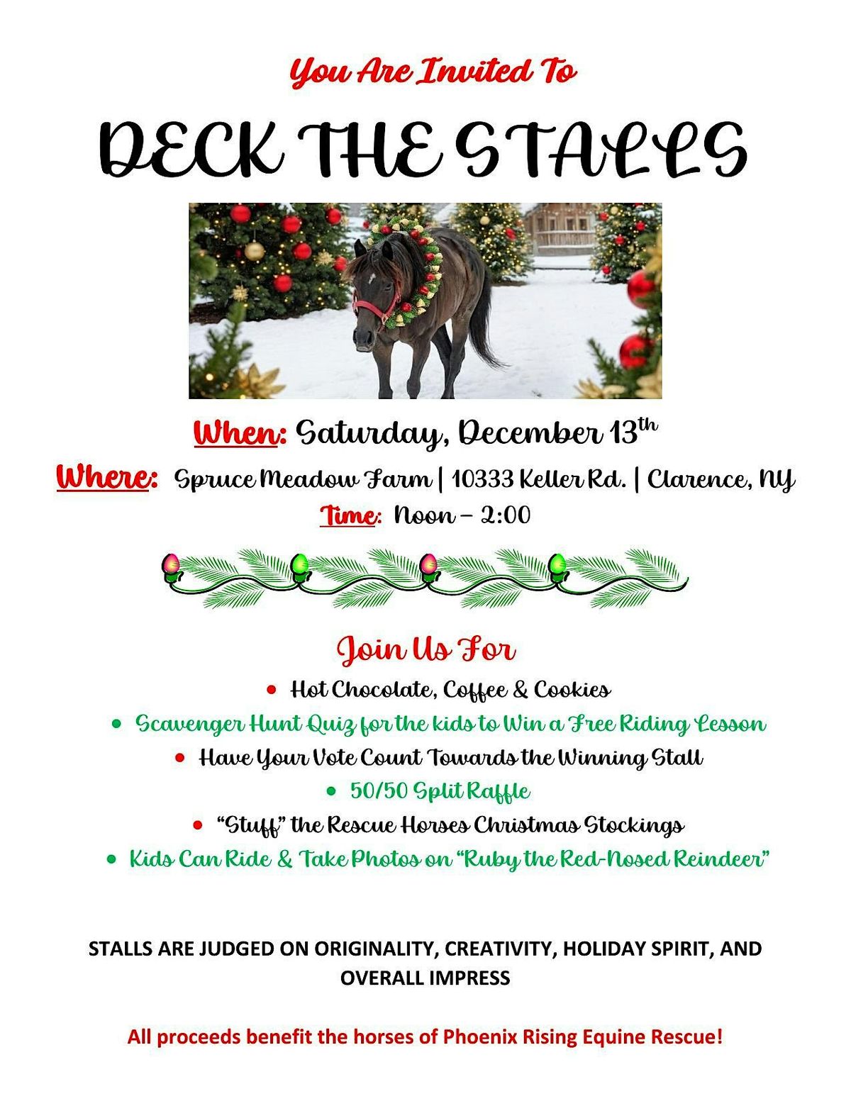 Deck the Stalls, 13 December | Event in Clarence | AllEvents