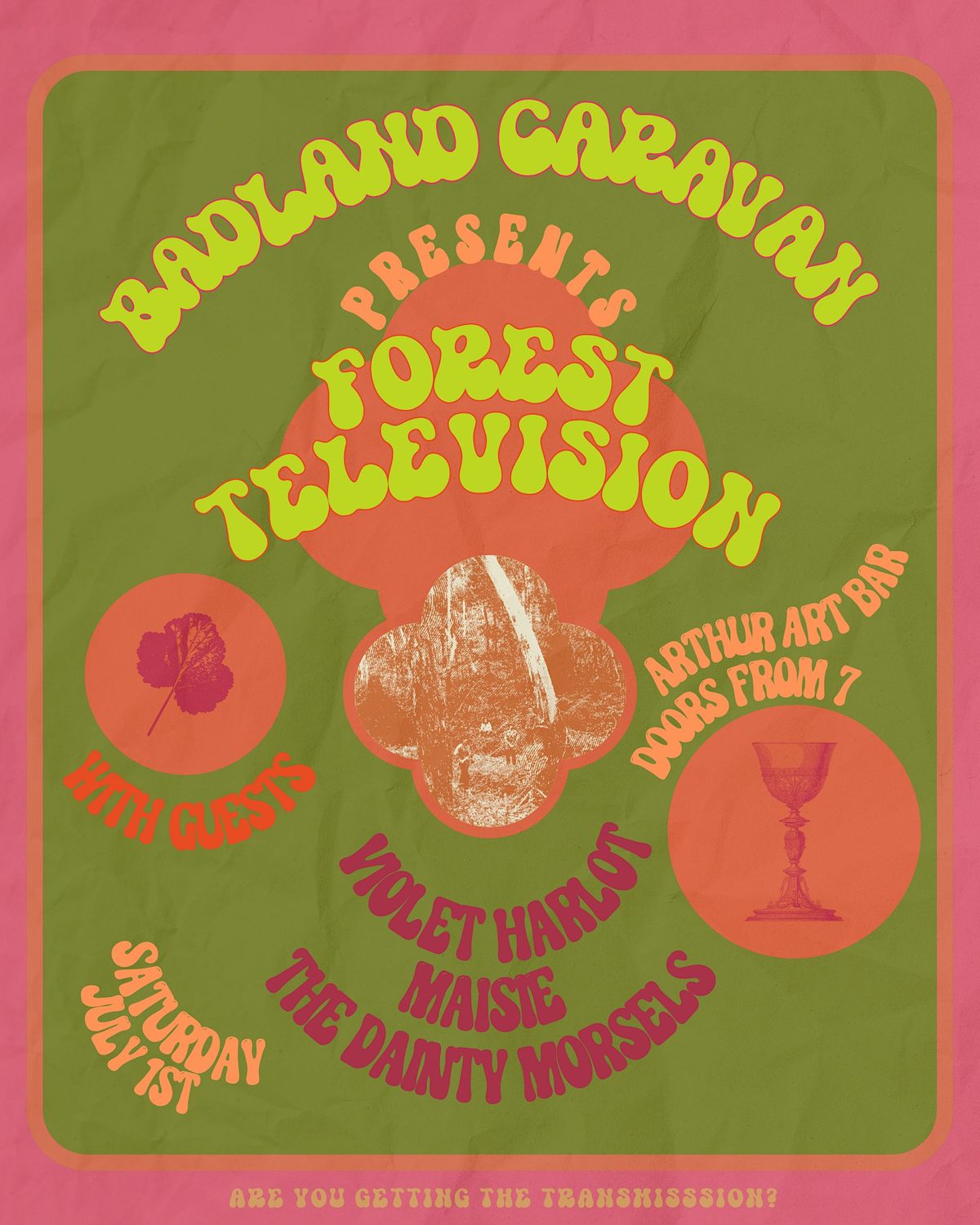 Forest Television single launch, Arthur Art Bar, Adelaide, 1 July to 2