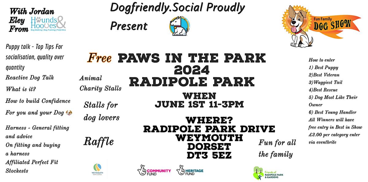 Paws in The Park Family Fun Dog Show and Demonstration and Stalls 2024