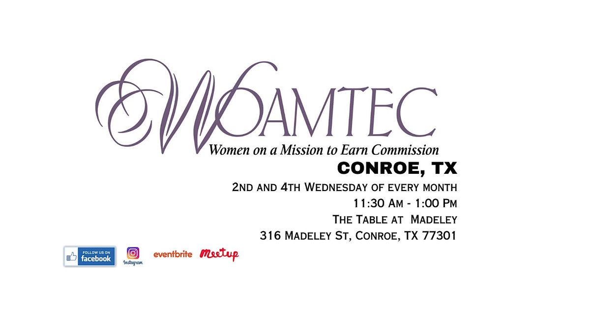 WOAMTEC Conroe, The Table At Madeley, Conroe, January 10 to May 22