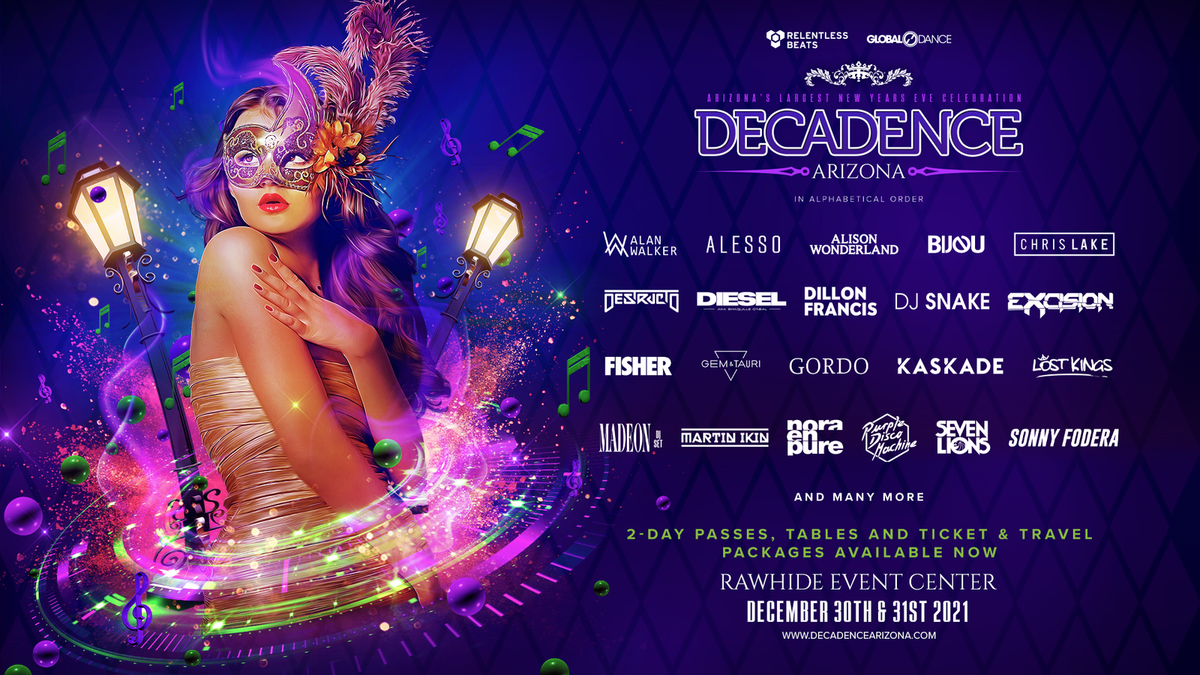 Decadence Arizona - (2-Day Pass), 30 December | Event in Avondale | AllEvents