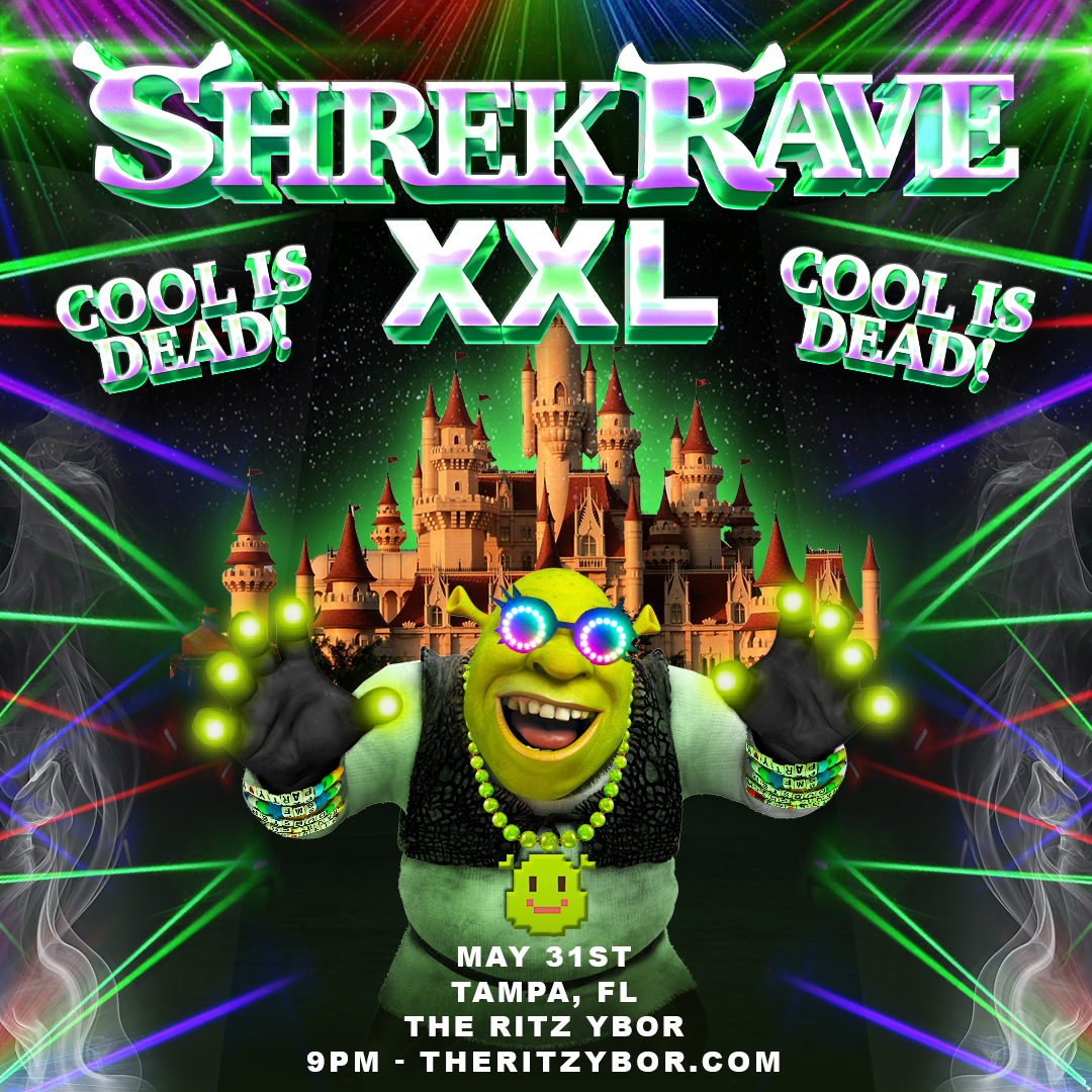 Shrek Rave XXL at The Ritz Theater - Ybor City, 31 May | Event in Tampa | AllEvents