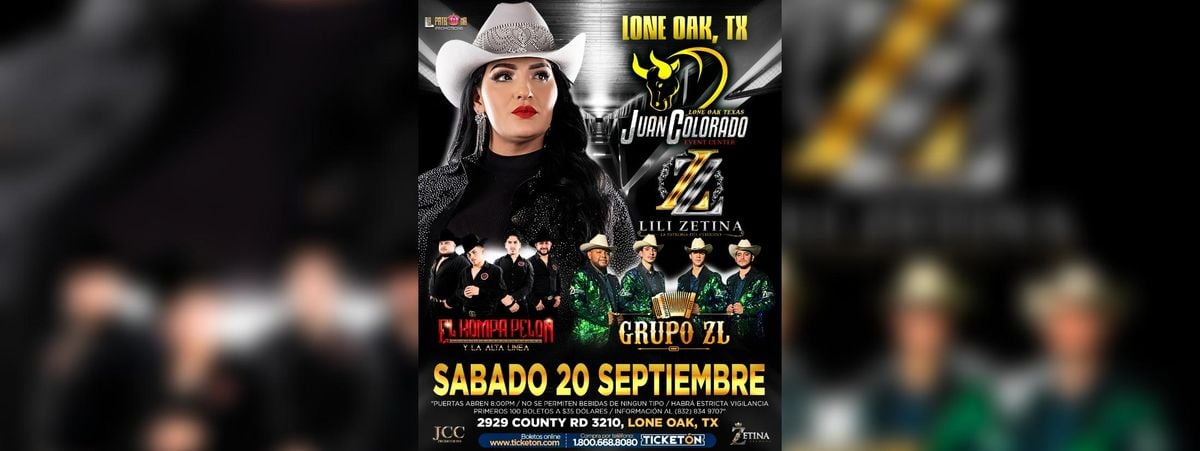 LILI ZETINA, EL KOMPA PELON Y LA ALTA LINEA, Y MAS, 20 September | Event in Lone Oak | AllEvents