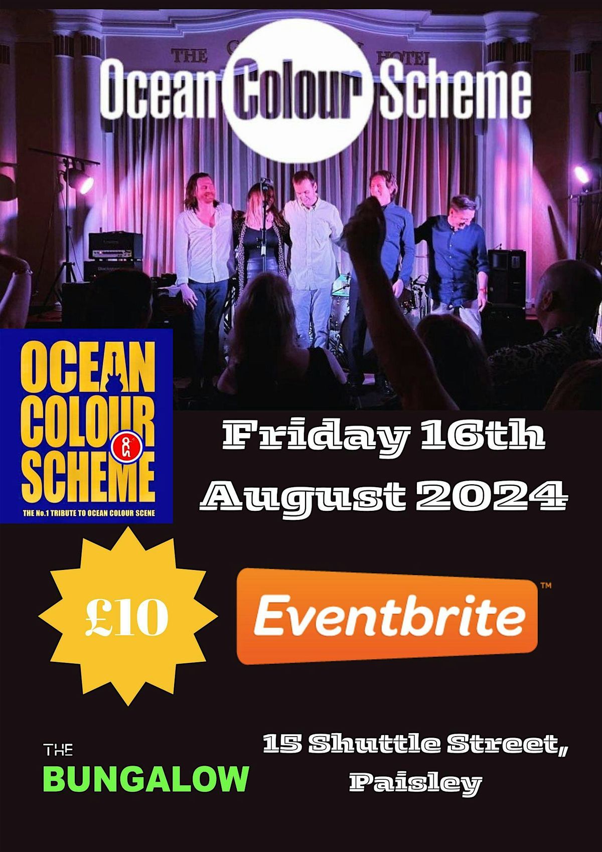 OCEAN COLOUR SCHEME Ocean Colour Scene Tribute, The Bungalow, Paisley