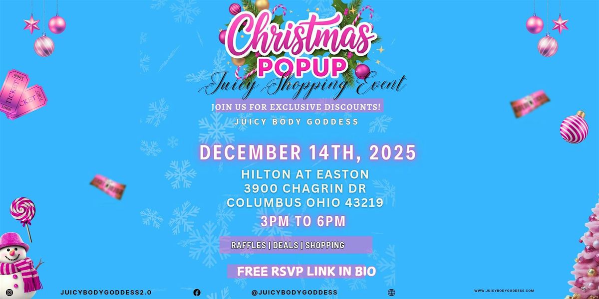 Pop Up (Columbus, Oh) with Juicy Body Goddess, 14 December | Event in Columbus | AllEvents