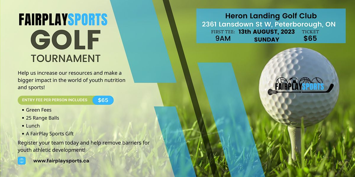 FairPlay Golf Open, Heron Landing Golf Club, Peterborough, 13 August