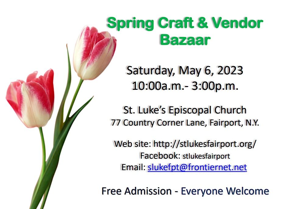 Spring Craft Bazaar, 77 Country Corner Ln, Fairport, 6 May 2023