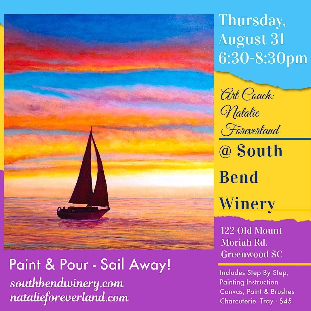 Paint & Pour Sail Away, South Bend Winery, Greenwood, 30 November