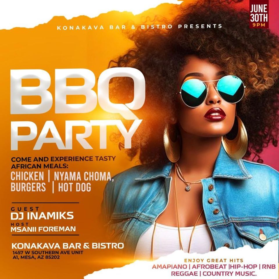 BBQ Hookah Party w/DJ Inamiks (Hosted by Msanni Foreman), KonaKava Wine