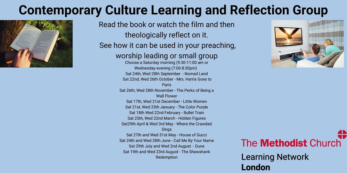 Contemporary Culture  Learning  and Reflecting, (by Book and Film), Group, 29 July | Online Event | AllEvents.in