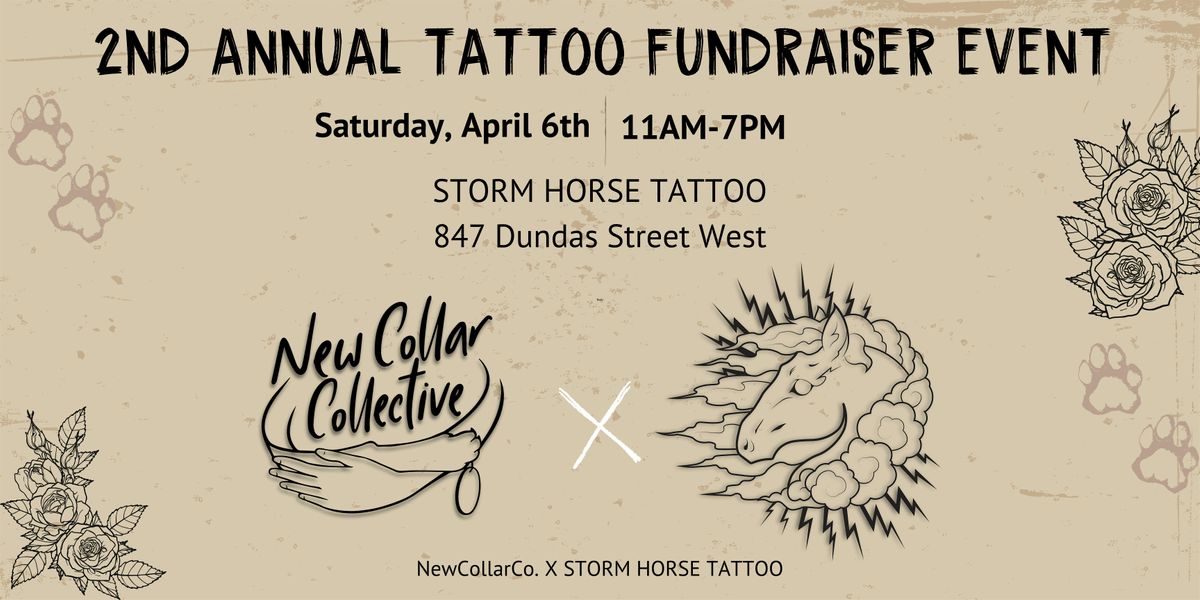 New Collar Collective X Storm Horse Tattoo’s 2nd Annual Tattoo Fundraiser, Storm Horse Tattoo