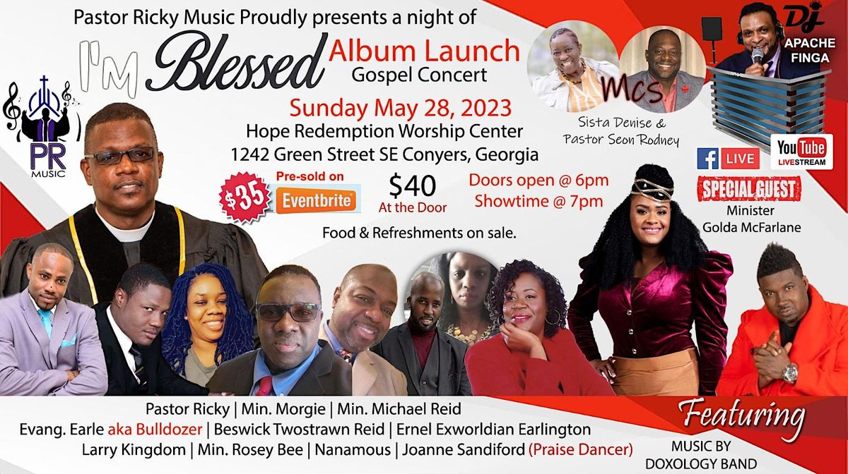 Pastor Ricky Album Launch Gospel Concert, Hope Redemption Worship ...