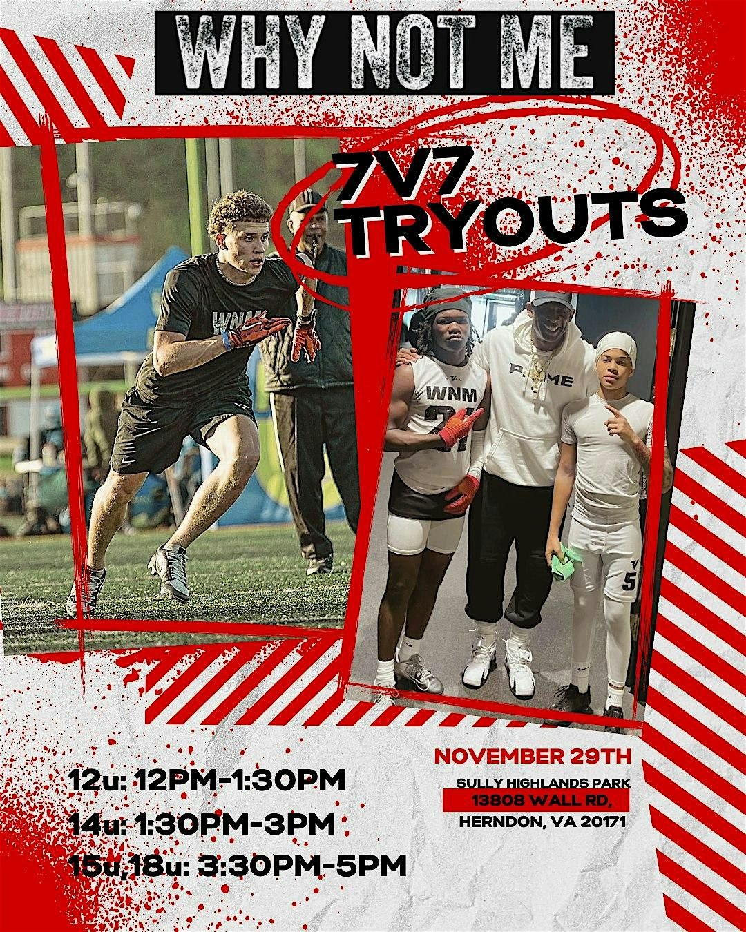 Why Not Me Academy 7v7 Tryouts, 29 November | Event in Herndon | AllEvents