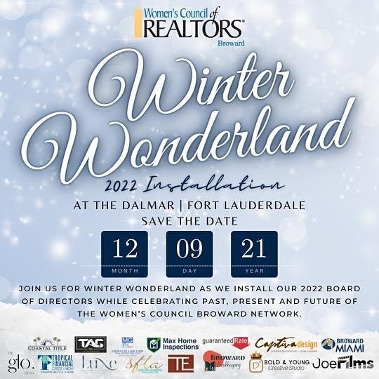 Broward General Christmas Party 2022 2022 Womens Council Broward Installation Gala, The Dalmar, Fort Lauderdale,  A Tribute Portfolio Hotel, December 9 2021 | Allevents.in