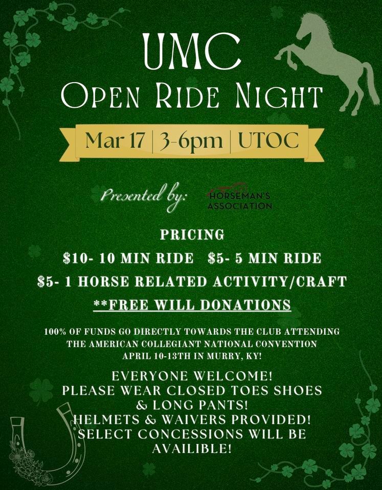 March open ride night 2900 university ave utoc crookston mn march